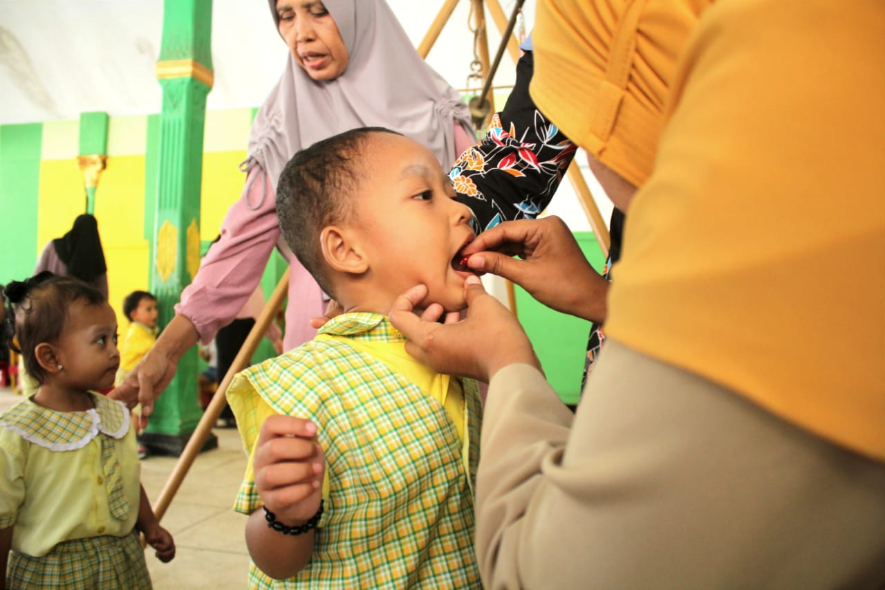 Bulan Vitamin A Jangkau 49 Posyandu di Wilayah Kerja Puskesmas Pasirian