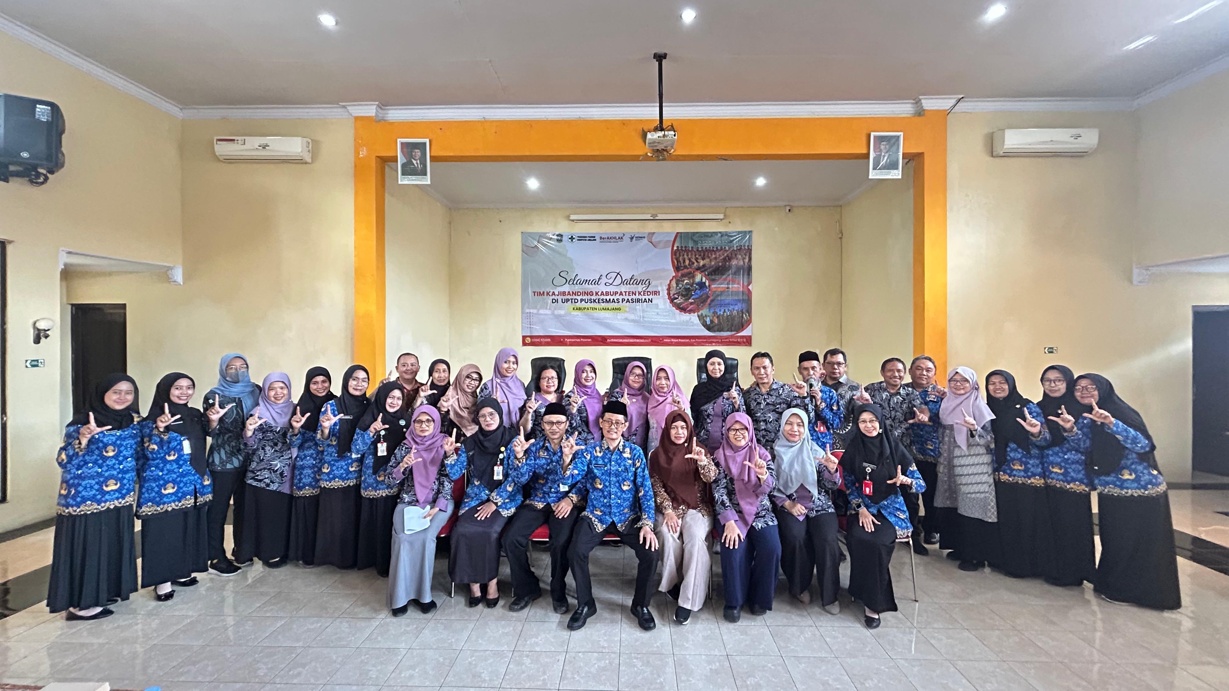 Penguatan Layanan Darurat dan Rawat Inap, Puskesmas Pasirian Jadi Lokasi Kaji Banding Pemkab Kediri