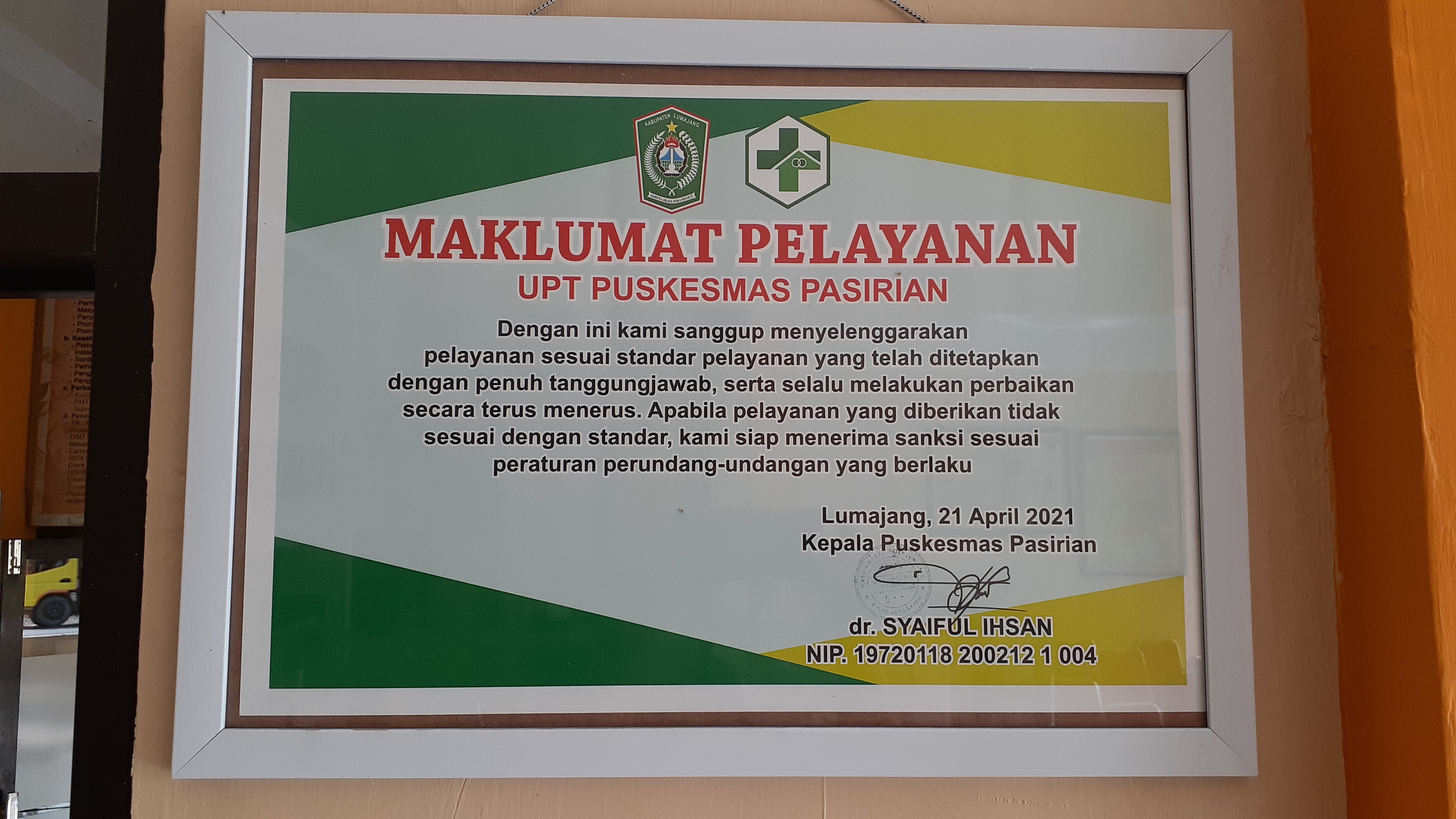 MAKLUMAT PELAYANAN